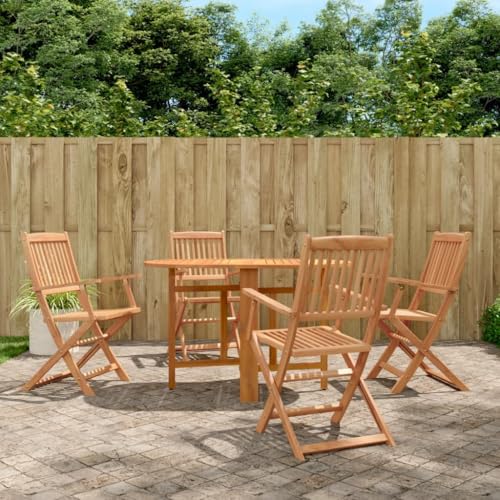 XINCXIN 5-TLG. Garten-Essgruppe, Outdoor Furniture Gartenmöbel Set Garten Möbel Terassenmöbel Außen Geeignet für Balkon Hinterhof Teich Deck Klappbar Akazie Massivholz XINCXIN 5-TLG. Garten-Essgruppe, Outdoor Furniture Gartenmöbel Set Garten Möbel Terassenmöbel Außen Geeignet für Balkon Hinterhof Teich Deck Klappbar Akazie Massivholz von XINCXIN