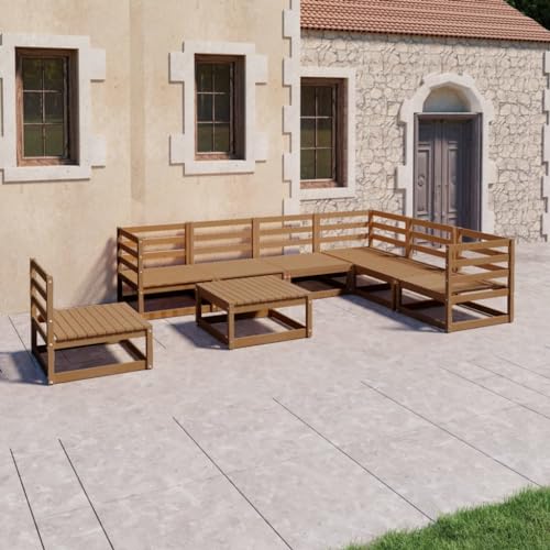 XINCXIN 8-TLG. Garten-Lounge-Set, Outdoor Furniture Garten Möbel Gartenmöbel Set Terassenmöbel Außen Geeignet für Teich Deck Hinterhof Balkon Honigbraun Massivholz Kiefer XINCXIN 8-TLG. Garten-Lounge-Set, Outdoor Furniture Garten Möbel Gartenmöbel Set Terassenmöbel Außen Geeignet für Teich Deck Hinterhof Balkon Honigbraun Massivholz Kiefer von XINCXIN