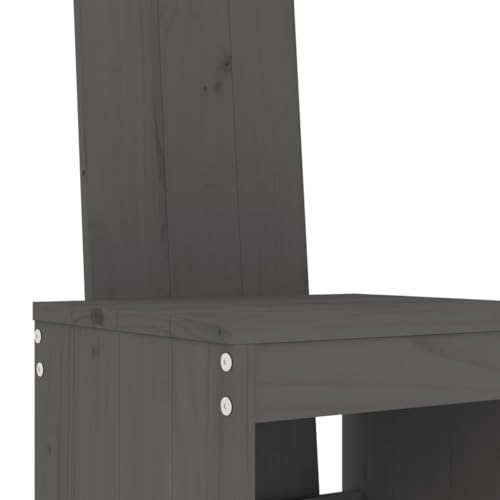 XINCXIN 9-TLG. Gartenbar-Set, Gartenmöbel Set Terassenmöbel Außen Garten Möbel Outdoor Furniture Geeignet für Teich Hinterhof Balkon Deck Grau Massivholz Kiefer von XINCXIN