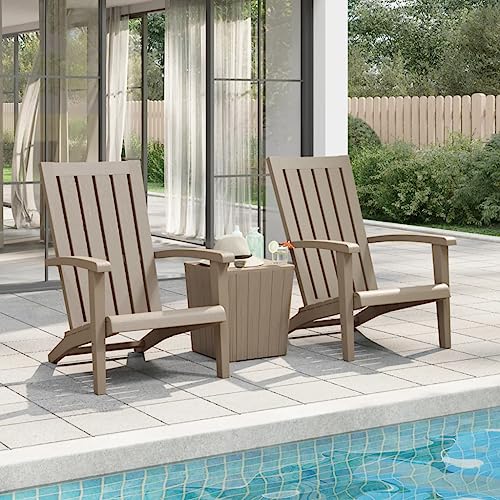 XINCXIN Adirondack-Gartenstühle 2 STK., Gartensessel Gartenstühle Stühle Korbsessel Geeignet für Garden Pool Balcony Outdoor Hellbraun Polypropylen XINCXIN Adirondack-Gartenstühle 2 STK., Gartensessel Gartenstühle Stühle Korbsessel Geeignet für Garden Pool Balcony Outdoor Hellbraun Polypropylen von XINCXIN