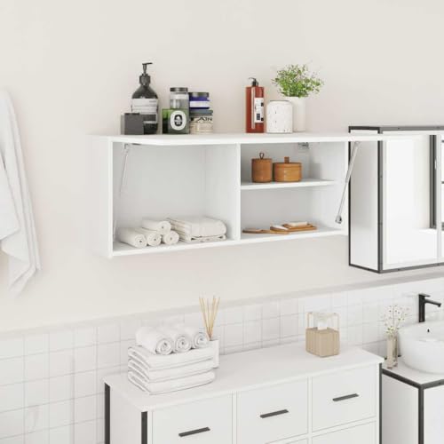 XINCXIN Bad-Wandschrank, Badezimmer möbel badmöbel badezimmerunterschrank unterschrank waschbecken Weiß 100x25x40 cm Holzwerkstoff XINCXIN Bad-Wandschrank, Badezimmer möbel badmöbel badezimmerunterschrank unterschrank waschbecken Weiß 100x25x40 cm Holzwerkstoff von XINCXIN