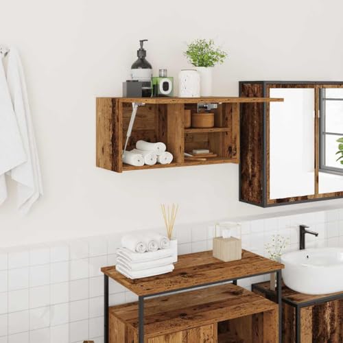 XINCXIN Bad-Wandschrank, badezimmerunterschrank badmöbel unterschrank waschbecken Badezimmer möbel Altholz-Optik 60x25x30 cm Holzwerkstoff XINCXIN Bad-Wandschrank, badezimmerunterschrank badmöbel unterschrank waschbecken Badezimmer möbel Altholz-Optik 60x25x30 cm Holzwerkstoff von XINCXIN