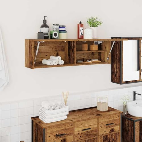 XINCXIN Bad-Wandschrank, badmöbel waschtischunterschrank Badezimmer möbel unterschrank waschbecken Altholz-Optik 100x25x30 cm Holzwerkstoff XINCXIN Bad-Wandschrank, badmöbel waschtischunterschrank Badezimmer möbel unterschrank waschbecken Altholz-Optik 100x25x30 cm Holzwerkstoff von XINCXIN