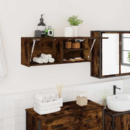 XINCXIN Bad-Wandschrank, unterschrank waschbecken Badezimmer möbel badmöbel waschtischunterschrank Räuchereiche 80x25x30 cm Holzwerkstoff XINCXIN Bad-Wandschrank, unterschrank waschbecken Badezimmer möbel badmöbel waschtischunterschrank Räuchereiche 80x25x30 cm Holzwerkstoff von XINCXIN