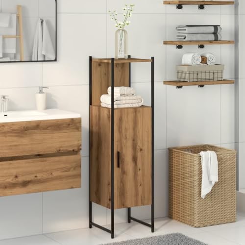 XINCXIN Badschrank, waschtischunterschrank badezimmerunterschrank Badezimmer möbel unterschrank waschbecken Altholz-Optik 30x30x190 cm Holzwerkstoff von XINCXIN