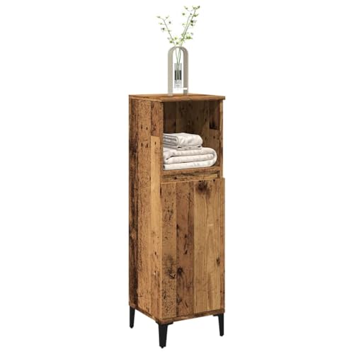 XINCXIN Badschrank Altholz-Optik 30x30x100 cm Holzwerkstoff von XINCXIN