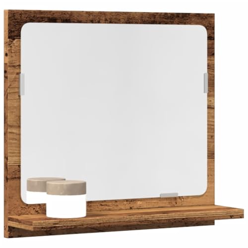 XINCXIN Badspiegel, Badezimmer möbel badmöbel waschtischunterschrank badezimmerunterschrank mit Ablage Altholz-Optik 40x11x37 cm Holzwerkstoff von XINCXIN