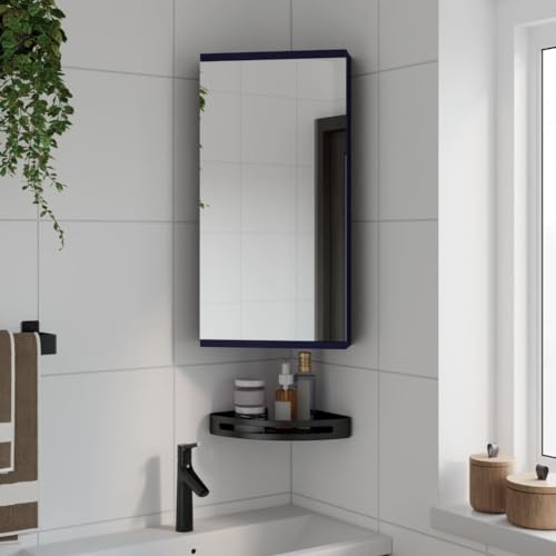 XINCXIN Eck-Spiegelschrank Grau 30x24x60 cm von XINCXIN