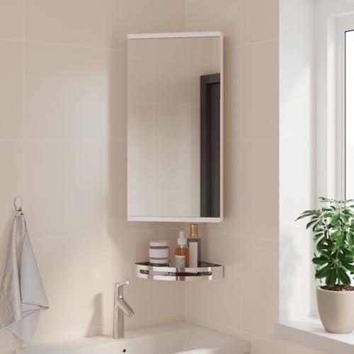 XINCXIN Eck-Spiegelschrank Weiß 30x24x60 cm von XINCXIN