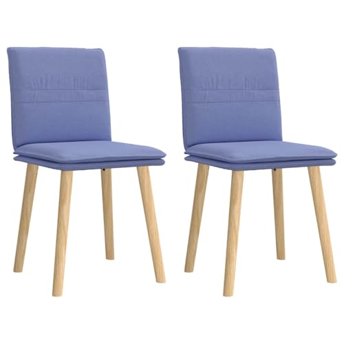 XINCXIN Esszimmerstühle 2 STK., Esszimmerstühle Dining Chair Esstisch Stühle Stuhl Geeignet für Esszimmer Küche Restaurant Balkon Jeansblau Stoff von XINCXIN