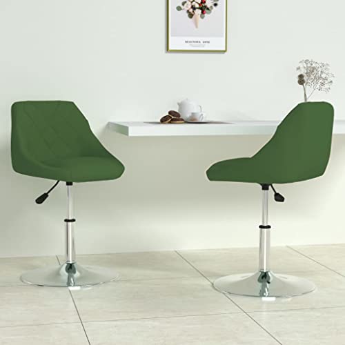 XINCXIN Esszimmerstühle 2 STK., Esszimmerstuhl Stuhl Dining Chair Esstisch Stühle Geeignet für Balkon Küche Esszimmer Restaurant Drehbar Dunkelgrün Samt von XINCXIN