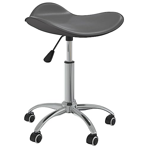 XINCXIN Esszimmerstuhl Drehbar, Esszimmerstuhl Esstisch Stühle Stuhl Dining Chair Geeignet für Restaurant Küche Balkon Esszimmer Grau Kunstleder von XINCXIN
