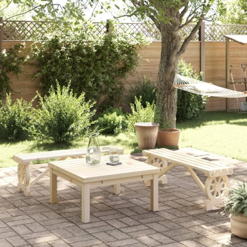 XINCXIN Gartenbänke 2 STK., Stühle Terrassenstühle Gartenstühle Gartensessel Geeignet für Pool Outdoor Terrace Garden Massivholz Tanne von XINCXIN