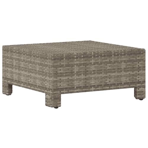XINCXIN Gartenhocker, Terassenmöbel Außen Outdoor Furniture Gartenmöbel Set Garten Möbel Geeignet für Teich Deck Balkon Hinterhof mit Kissen Grau Poly Rattan von XINCXIN