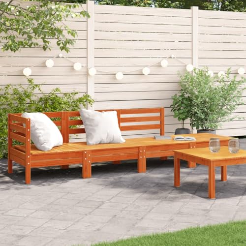 XINCXIN Gartensofa 4-Sitzer, Outdoor Furniture Garten Möbel Gartenmöbel Set Terassenmöbel Außen Geeignet für Teich Hinterhof Deck Balkon Wachsbraun Massivholz Kiefer XINCXIN Gartensofa 4-Sitzer, Outdoor Furniture Garten Möbel Gartenmöbel Set Terassenmöbel Außen Geeignet für Teich Hinterhof Deck Balkon Wachsbraun Massivholz Kiefer von XINCXIN