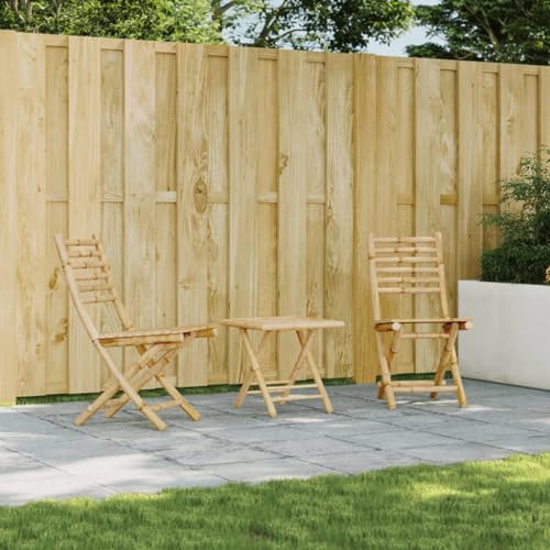 XINCXIN Gartenstühle 2 STK., Stuhl Chair Stühle Gartensessel Geeignet für Pool Outdoor Balcony Garden Klappbar 43x54x88 cm Bambus von XINCXIN