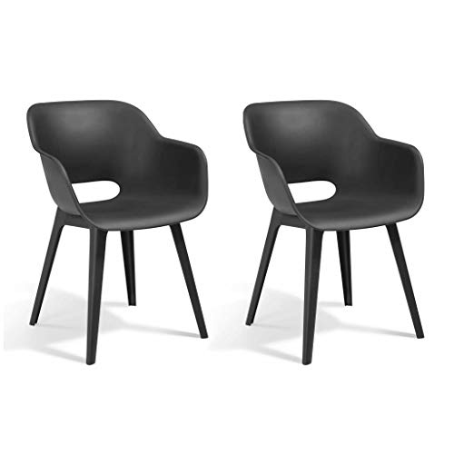 XINCXIN Gartenstühle Akola 2 STK., Chair Stühle Stuhl Gartenmöbel Geeignet für Pool Balcony Garden Terrace Graphitgrau XINCXIN Gartenstühle Akola 2 STK., Chair Stühle Stuhl Gartenmöbel Geeignet für Pool Balcony Garden Terrace Graphitgrau von XINCXIN