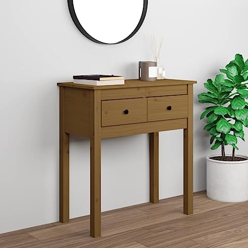 XINCXIN Konsolentisch, Coffee Table Aesthetic Room Decor Sideboard beistelltische fürs Wohnzimmer Honigbraun 70x35x75 cm Massivholz Kiefer XINCXIN Konsolentisch, Coffee Table Aesthetic Room Decor Sideboard beistelltische fürs Wohnzimmer Honigbraun 70x35x75 cm Massivholz Kiefer von XINCXIN