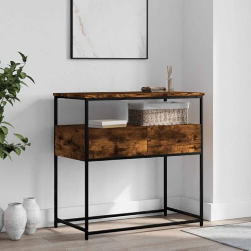 XINCXIN Konsolentisch, Sideboard beistelltische fürs Wohnzimmer Sofa Tisch Coffee Table Räuchereiche 75x40x75 cm Holzwerkstoff von XINCXIN