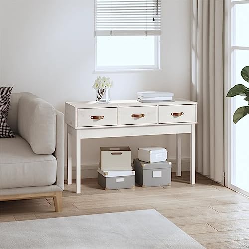 XINCXIN Konsolentisch, Sideboard beistelltische fürs Wohnzimmer Sofa Tisch Coffee Table Weiß 114x40x75 cm Massivholz Kiefer XINCXIN Konsolentisch, Sideboard beistelltische fürs Wohnzimmer Sofa Tisch Coffee Table Weiß 114x40x75 cm Massivholz Kiefer von XINCXIN