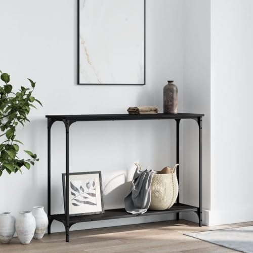 XINCXIN Konsolentisch, Sofa Tisch Aesthetic Room Decor beistelltische fürs Wohnzimmer Sideboard Schwarz 101x30,5x75 cm Holzwerkstoff von XINCXIN