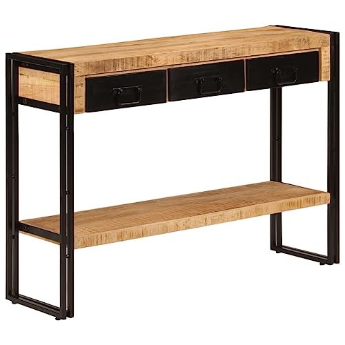 XINCXIN Konsolentisch, Sofa Tisch Coffee Table beistelltische fürs Wohnzimmer Sideboard 110x30x76 cm Massivholz Mango von XINCXIN