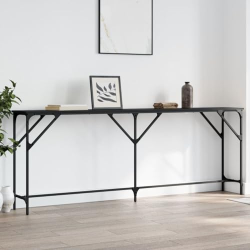 XINCXIN Konsolentisch, Sofa Tisch beistelltische fürs Wohnzimmer Sideboard Coffee Table Schwarz 200x29x75 cm Holzwerkstoff XINCXIN Konsolentisch, Sofa Tisch beistelltische fürs Wohnzimmer Sideboard Coffee Table Schwarz 200x29x75 cm Holzwerkstoff von XINCXIN