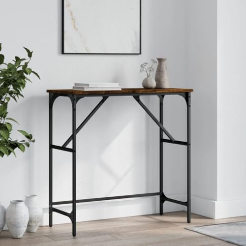 XINCXIN Konsolentisch, beistelltische fürs Wohnzimmer Aesthetic Room Decor Sideboard Sofa Tisch Räuchereiche 75x32x75 cm Holzwerkstoff von XINCXIN