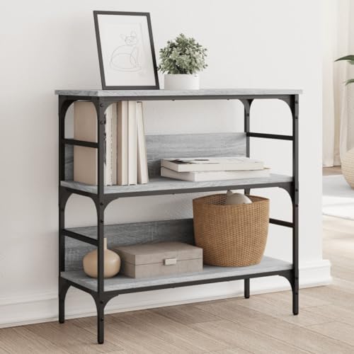 XINCXIN Konsolentisch, beistelltische fürs Wohnzimmer Coffee Table Sofa Tisch Sideboard Grau Sonoma 75x32x75 cm Holzwerkstoff von XINCXIN