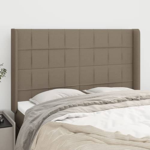 XINCXIN Kopfteil, Bett kopfteil headboard for Bed schlafzimmermöbel modern wandkissen wandpolster mit Ohren Taupe 147x16x118/128 cm Stoff XINCXIN Kopfteil, Bett kopfteil headboard for Bed schlafzimmermöbel modern wandkissen wandpolster mit Ohren Taupe 147x16x118/128 cm Stoff von XINCXIN
