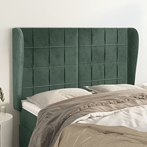 XINCXIN Kopfteil, Bett kopfteil headboard for Bed wandkissen wandpolster schlafzimmermöbel modern mit Ohren Dunkelgrün 147x23x118/128 cm Samt XINCXIN Kopfteil, Bett kopfteil headboard for Bed wandkissen wandpolster schlafzimmermöbel modern mit Ohren Dunkelgrün 147x23x118/128 cm Samt von XINCXIN