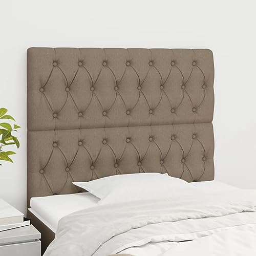 XINCXIN Kopfteil, Bett kopfteil schlafzimmermöbel modern wandkissen wandpolster headboard for Bed e 2 STK. Taupe 100x7x78/88 cm Stoff XINCXIN Kopfteil, Bett kopfteil schlafzimmermöbel modern wandkissen wandpolster headboard for Bed e 2 STK. Taupe 100x7x78/88 cm Stoff von XINCXIN