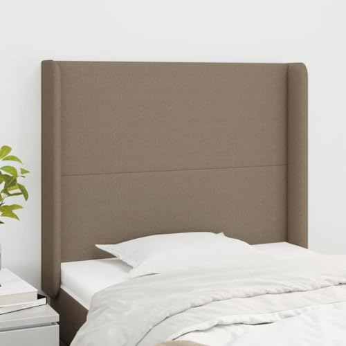 XINCXIN Kopfteil, Bett kopfteil schlafzimmermöbel modern wandpolster Bett wandkissen wandpolster mit Ohren Taupe 83x16x118/128 cm Stoff XINCXIN Kopfteil, Bett kopfteil schlafzimmermöbel modern wandpolster Bett wandkissen wandpolster mit Ohren Taupe 83x16x118/128 cm Stoff von XINCXIN
