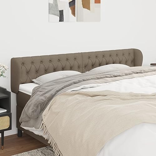 XINCXIN Kopfteil, Bett kopfteil wandkissen wandpolster schlafzimmermöbel modern wandpolster Bett mit Ohren Taupe 203x23x78/88 cm Stoff XINCXIN Kopfteil, Bett kopfteil wandkissen wandpolster schlafzimmermöbel modern wandpolster Bett mit Ohren Taupe 203x23x78/88 cm Stoff von XINCXIN