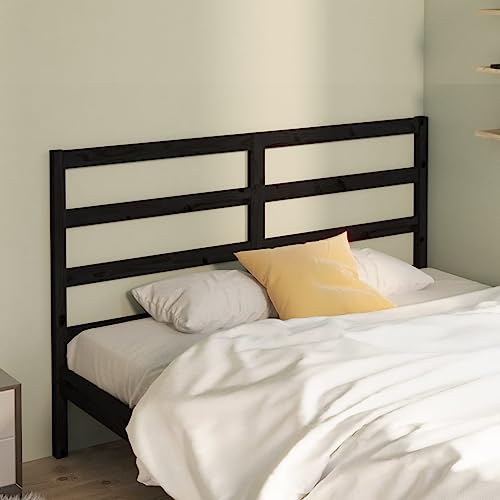 XINCXIN Kopfteil, wandkissen wandpolster Bett kopfteil headboard for Bed wandpolster Bett Schwarz 126x4x100 cm Massivholz Kiefer XINCXIN Kopfteil, wandkissen wandpolster Bett kopfteil headboard for Bed wandpolster Bett Schwarz 126x4x100 cm Massivholz Kiefer von XINCXIN