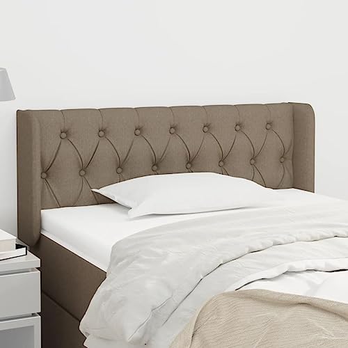 XINCXIN Kopfteil, wandkissen wandpolster headboard for Bed Bett kopfteil schlafzimmermöbel modern mit Ohren Taupe 103x16x78/88 cm Stoff von XINCXIN