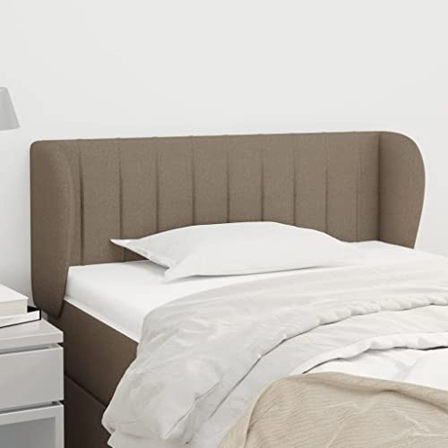 XINCXIN Kopfteil, wandkissen wandpolster headboard for Bed Bett kopfteil wandpolster Bett mit Ohren Taupe 103x23x78/88 cm Stoff von XINCXIN