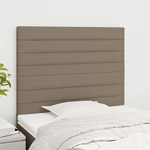 XINCXIN Kopfteil, wandpolster Bett schlafzimmermöbel modern Bett kopfteil wandkissen wandpolster e 2 STK. Taupe 100x5x78/88 cm Stoff von XINCXIN