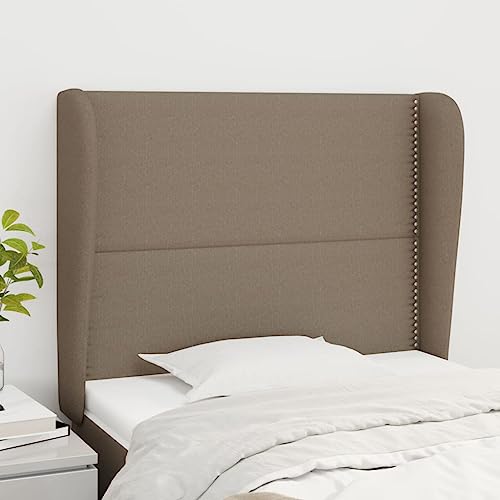 XINCXIN Kopfteil, wandpolster Bett schlafzimmermöbel modern headboard for Bed wandkissen wandpolster mit Ohren Taupe 103x23x118/128 cm Stoff XINCXIN Kopfteil, wandpolster Bett schlafzimmermöbel modern headboard for Bed wandkissen wandpolster mit Ohren Taupe 103x23x118/128 cm Stoff von XINCXIN
