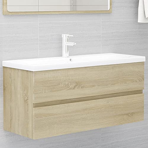 XINCXIN Waschbeckenunterschrank, Badezimmer möbel badezimmerunterschrank unterschrank waschbecken badmöbel Einbaubecken Sonoma-Eiche Holzwerkstoff von XINCXIN
