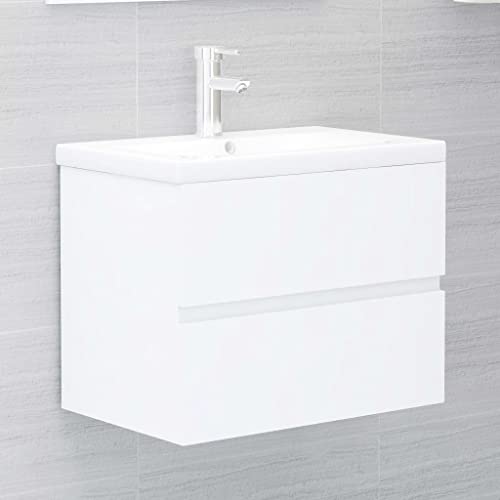 XINCXIN Waschbeckenunterschrank, badezimmerunterschrank unterschrank waschbecken Badezimmer möbel badmöbel mit Einbaubecken Weiß Holzwerkstoff XINCXIN Waschbeckenunterschrank, badezimmerunterschrank unterschrank waschbecken Badezimmer möbel badmöbel mit Einbaubecken Weiß Holzwerkstoff von XINCXIN