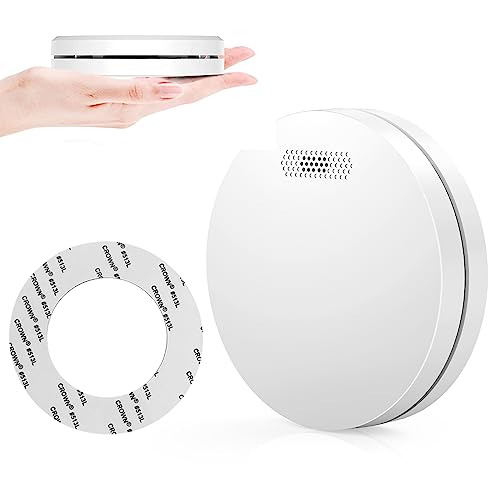 XINDUM Rauchmelder 10 Jahre Batterie, Rauchmelder TÜV Rheinland Zertifiziert EN14604 Flach Feuermelder mit Stumm Funktion, 85 dB Hörbar Brandmelder von XINDUM