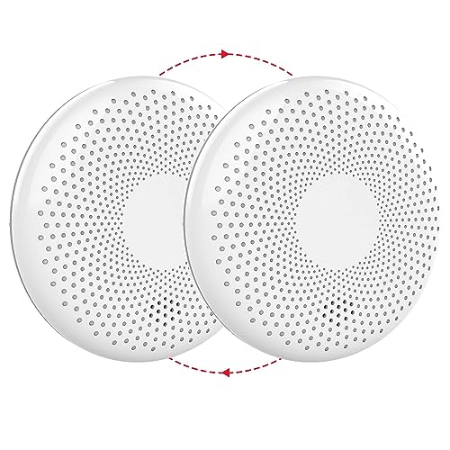 XINDUM Drahtlos vernetzter Rauchmelder Kohlenmonoxid-Melder Combo Interlinked Feuer CO Alarm für Haus mit 10 Jahre Lebensdauer Batterie (RF Interlinked Rauchmelder 2Pack) von XINDUM
