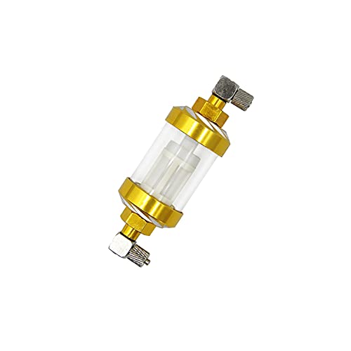 Bewehrungsschneider, Hydraulikölfilter. CNC Metall transparent for 1/12 RC Hydraulischer Bagger Bulldozer Loader DIY. Aktualisierung von Autoteilen.(Yellow) von XINFULI