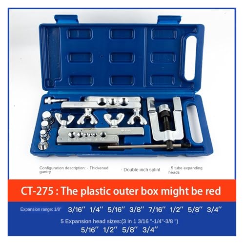 CT-278L CT-275 Klimaanlage Cutter Kupfer Rohr Reibahle Exzentrische Expander Rohr Bördelgerät Metric/Zoll Kühlung,Schnell und präzise(CT-275) von XINFULI