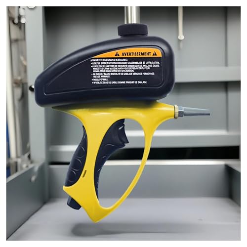 Farbspritzgerät, Tragbarer Druckluft-Sandstrahler – Elektrowerkzeug-Zubehör for Reinigen, Rosten und Vorbereiten von Oberflächen für Hausanstrich(Yellow) von XINFULI