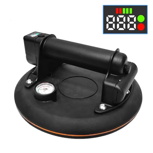 Fliesen-Saugnapf-Werkzeug 8-Zoll-Elektro-Vakuumsauger Power Lifting Tool Starker Saugsauger for Keramikfliesen und Glas für Anheben/Dellenziehen von XINFULI