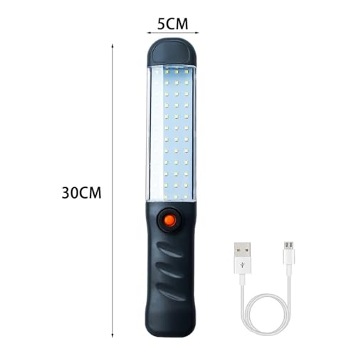 Flutlicht, LED COB Arbeit Licht Starke Camping Laterne Handheld Flutlicht USB Aufladbare Arbeit Lampe Mit Magnet Haken Werkstatt Reparatur Lichter Stabilere Verbindung(1 PC) von XINFULI