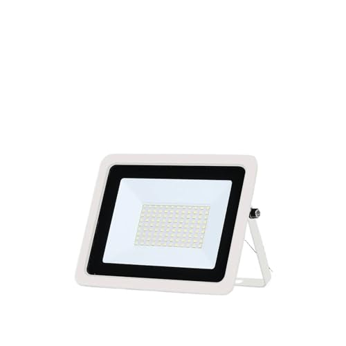 Flutlicht, LED Flutlicht 30W 50W 100W AC 220V Reflektor Scheinwerfer Straßenlaterne Wandleuchte IP68 Wasserdicht Outdoor Garten Projektor Licht Stabilere Verbindung(100W,WARM 3000K_WHITE SHELL) von XINFULI