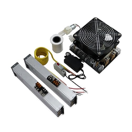 Induktionsheizung, 4000 W ZVS Induktionsheizung Hochfrequenz-Induktionsheizofen for Metallschmelze + Spule + 70 ml Tiegel + Netzteil(70ml crucible-01) von XINFULI